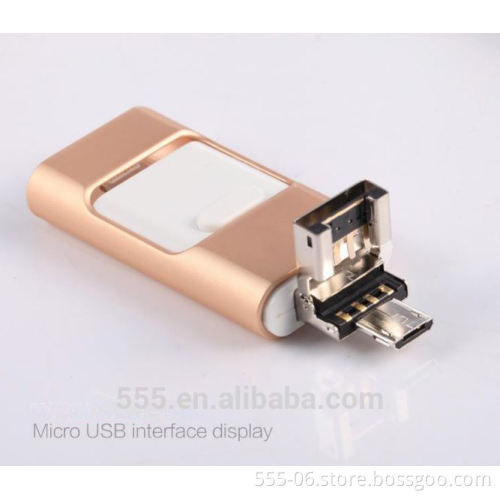 Use for iphone 6s iphone 7 usb flash drive otg mobile phone usb flash drive 128gb 256gb